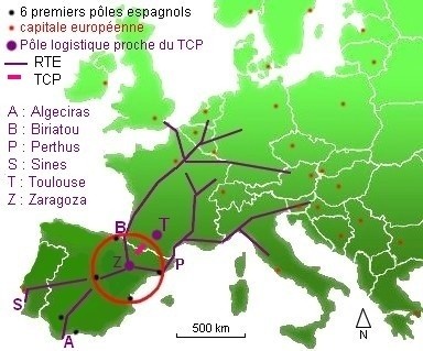 Carte 3 : Saragosse, porte europ�enne de la p�ninsule - 60.8 ko