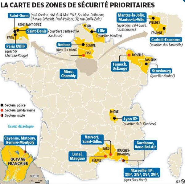 zone de non droit en france carte Långt Hår 2016: Zone De Non Droit En France Carte